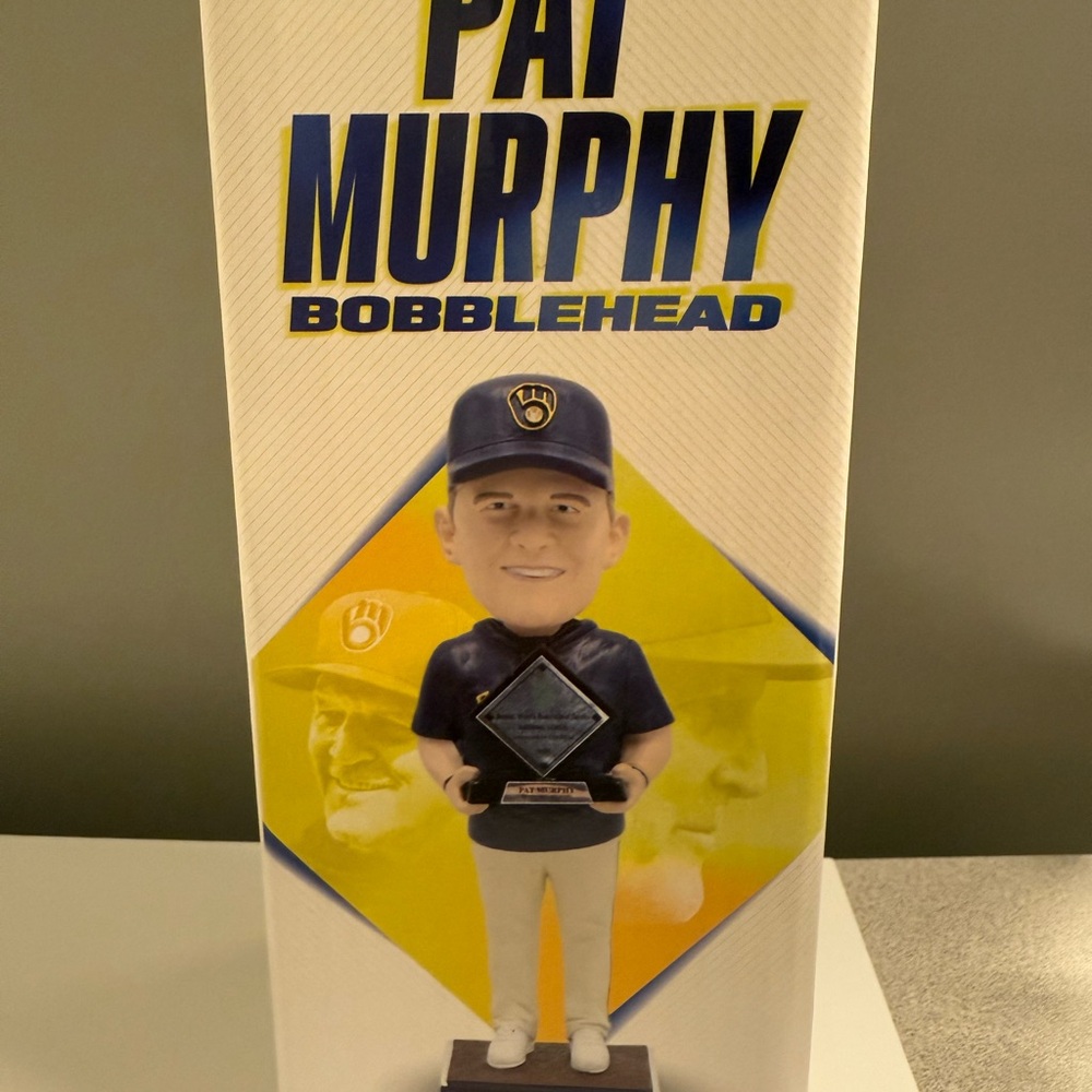 Pat Murphy Bobblehead with Blue and White Uniform